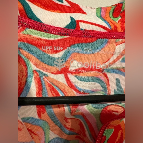 Coolibar Hokulani Ruche Swim Shirt with UPF 50+ sun protection - Picture 5 of 10